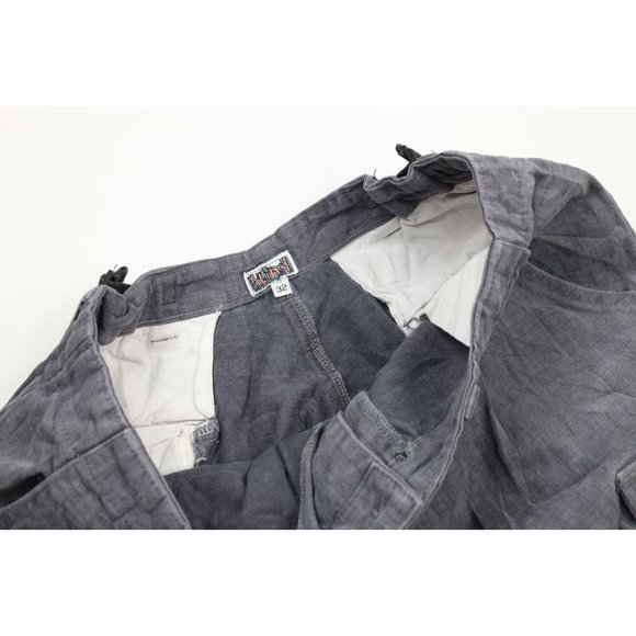 Vintage 90s Blind Skateboards Mens 32x29 Faded Spell Out Tie Cuff Cargo Pants - Picture 7 of 12